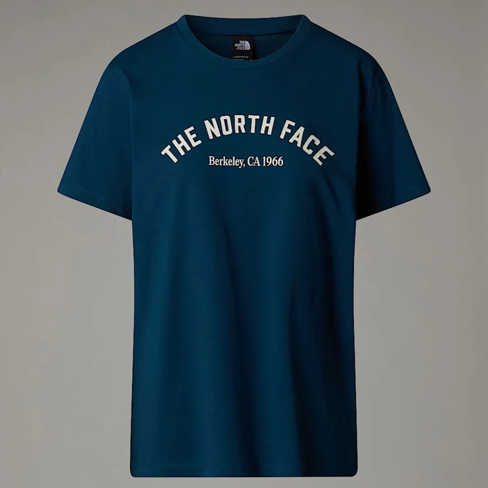 Discount The North Face Varsity Graphic T-shirt Til Damer Midnight Petrol