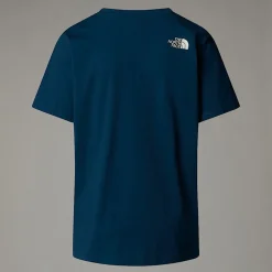 Discount The North Face Varsity Graphic T-shirt Til Damer Midnight Petrol