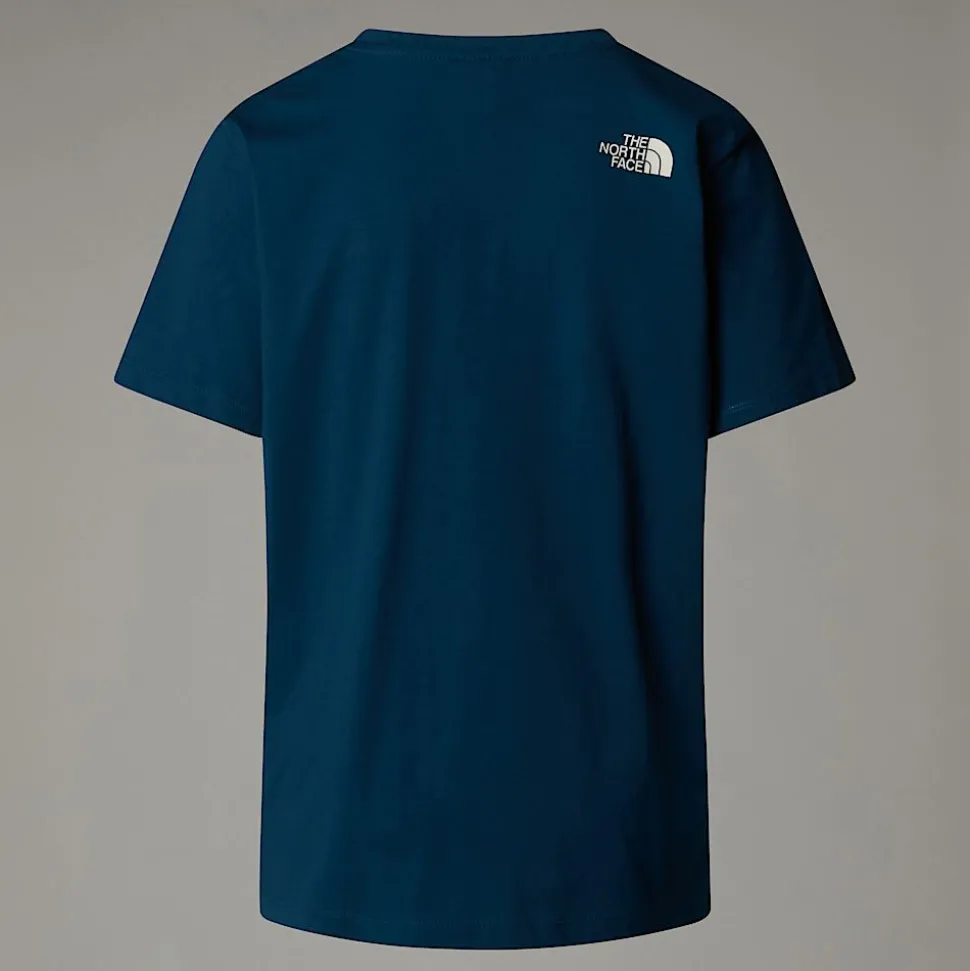 Discount The North Face Varsity Graphic T-shirt Til Damer Midnight Petrol