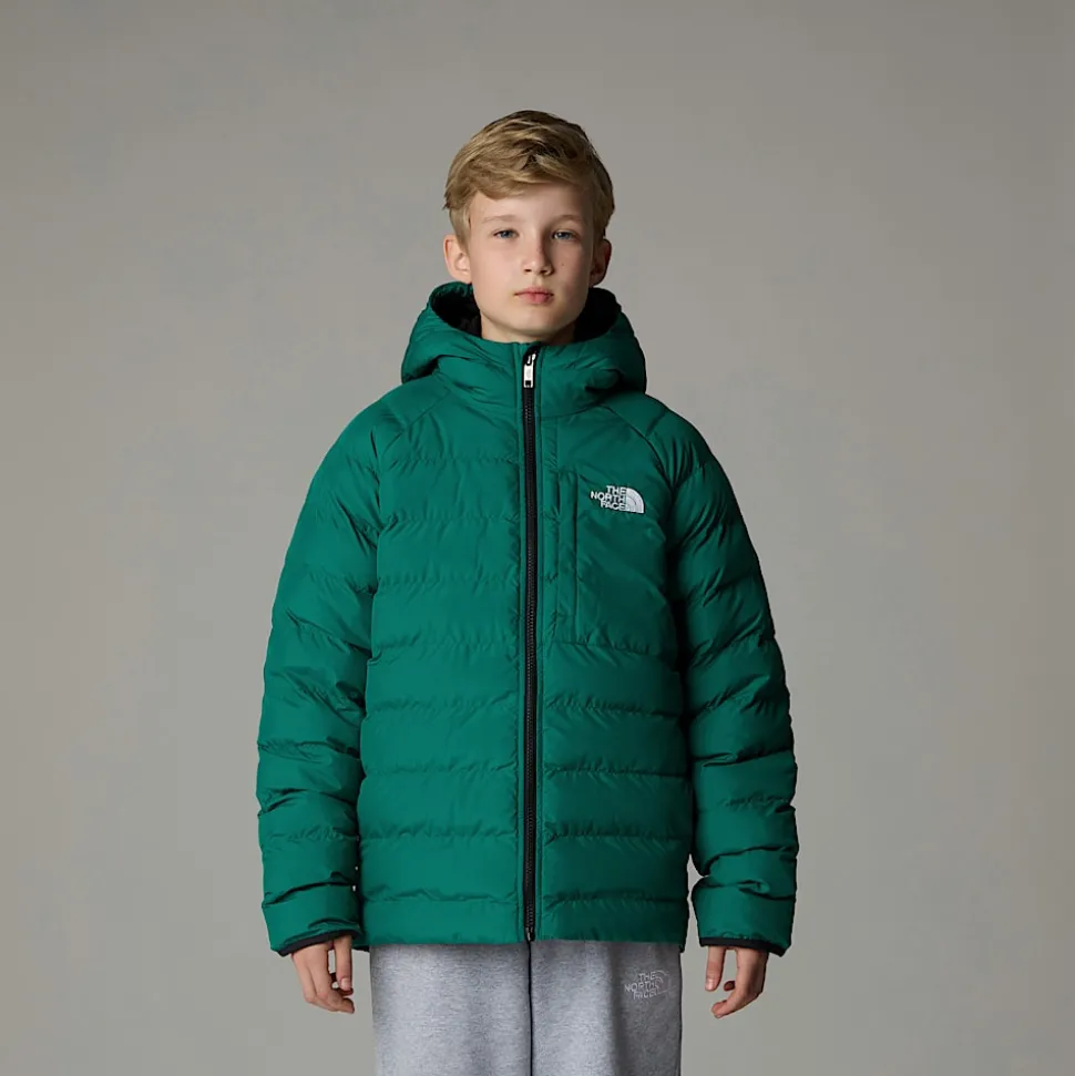 Clearance The North Face Vendbar Perrito Jakke Til Drenge Evergreen