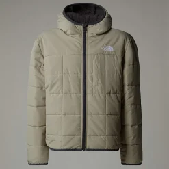 Clearance The North Face Vendbar Shasta Jakke Med Lynlås Og Hætte Til Drenge Clay Grey