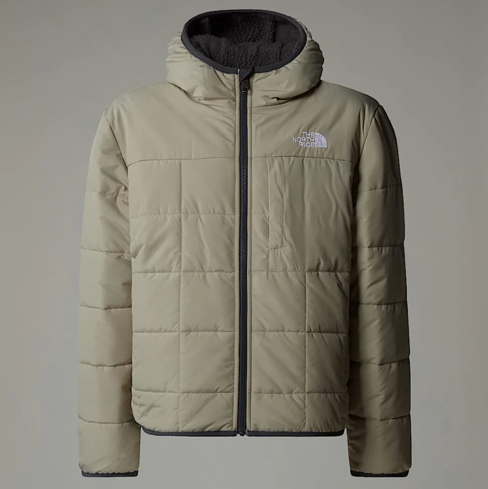 Clearance The North Face Vendbar Shasta Jakke Med Lynlås Og Hætte Til Drenge Clay Grey