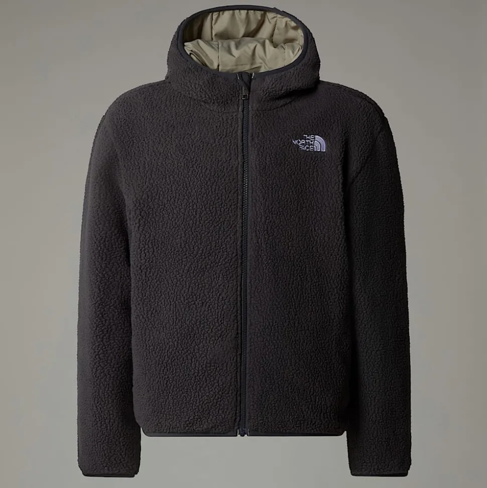 Clearance The North Face Vendbar Shasta Jakke Med Lynlås Og Hætte Til Drenge Clay Grey