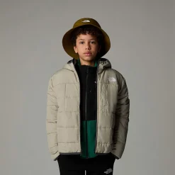 Clearance The North Face Vendbar Shasta Jakke Med Lynlås Og Hætte Til Drenge Clay Grey