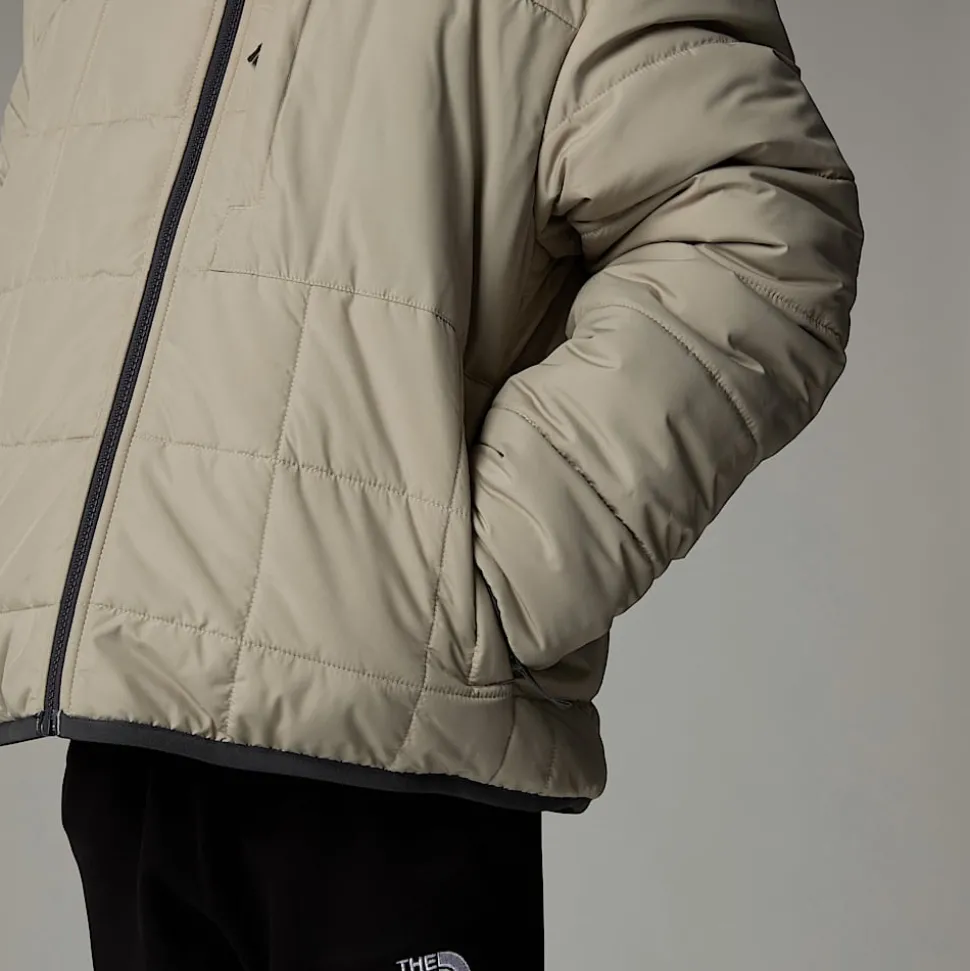 Clearance The North Face Vendbar Shasta Jakke Med Lynlås Og Hætte Til Drenge Clay Grey