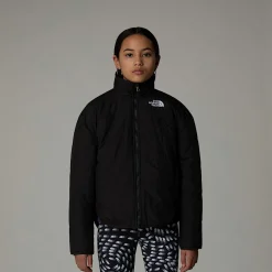 Hot The North Face Vendbar Shasta Jakke Med Lynlås Til Piger TNF Black