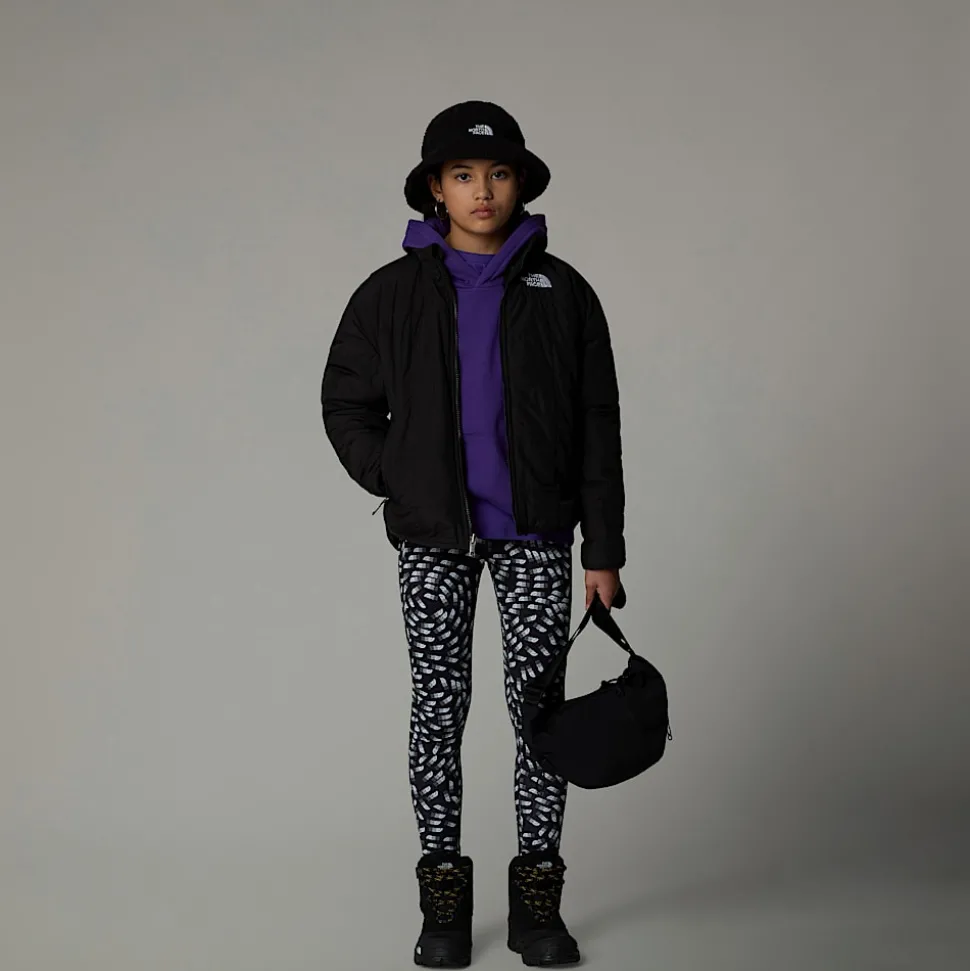 Hot The North Face Vendbar Shasta Jakke Med Lynlås Til Piger TNF Black