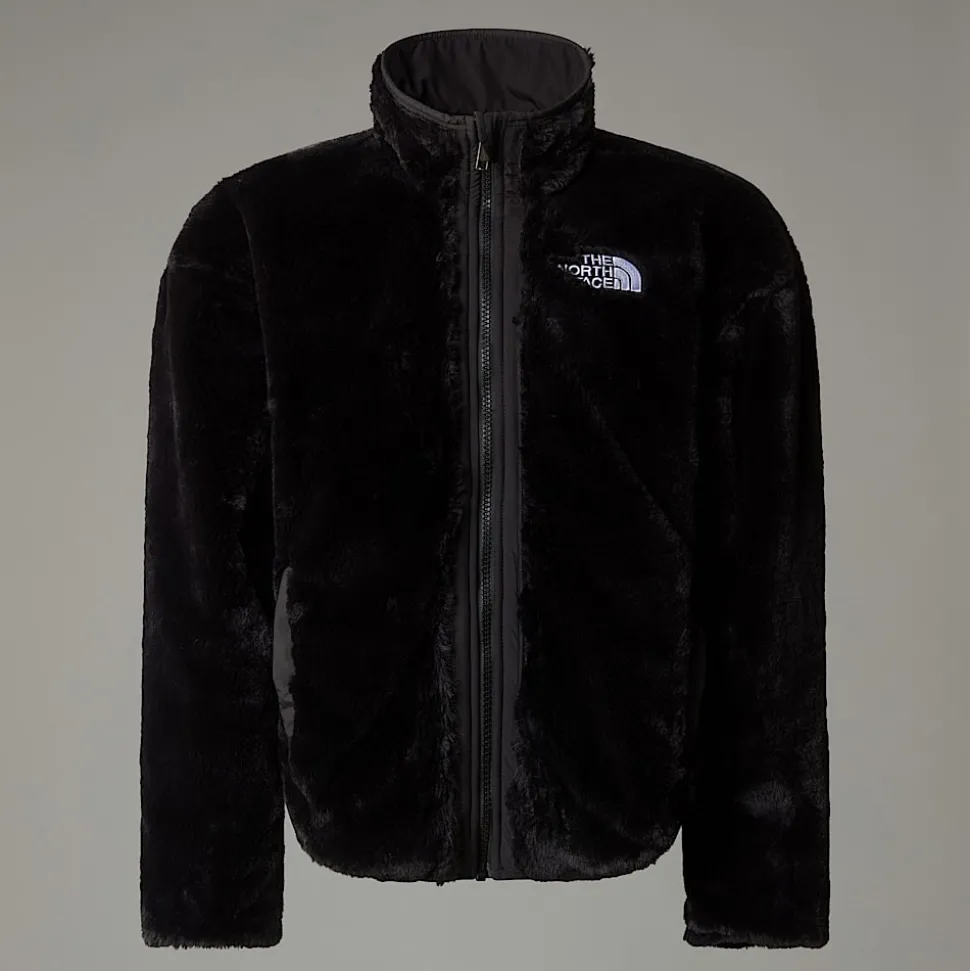 Hot The North Face Vendbar Shasta Jakke Med Lynlås Til Piger TNF Black