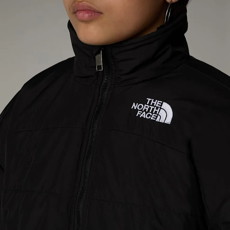 Hot The North Face Vendbar Shasta Jakke Med Lynlås Til Piger TNF Black