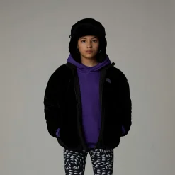 Hot The North Face Vendbar Shasta Jakke Med Lynlås Til Piger TNF Black