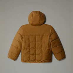 Discount The North Face Vendbar Shasta Jakke Med Lynlås Og Hætte Til Børn UTILITY BROWN