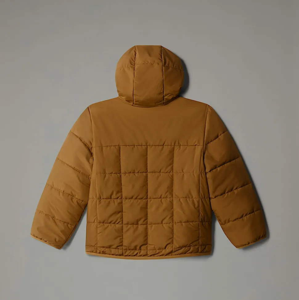 Discount The North Face Vendbar Shasta Jakke Med Lynlås Og Hætte Til Børn UTILITY BROWN