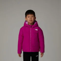 Sale The North Face Vendbar Shasta Jakke Med Lynlås Og Hætte Til Børn Deep Mulberry