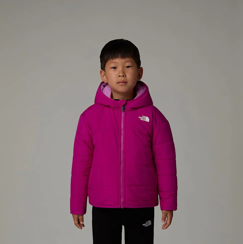 Sale The North Face Vendbar Shasta Jakke Med Lynlås Og Hætte Til Børn Deep Mulberry