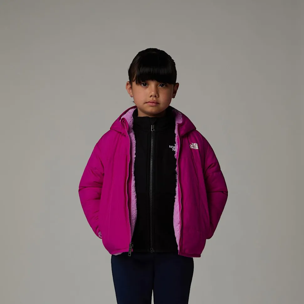 Sale The North Face Vendbar Shasta Jakke Med Lynlås Og Hætte Til Børn Deep Mulberry