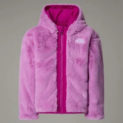 Sale The North Face Vendbar Shasta Jakke Med Lynlås Og Hætte Til Børn Deep Mulberry