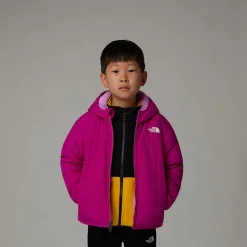 Sale The North Face Vendbar Shasta Jakke Med Lynlås Og Hætte Til Børn Deep Mulberry