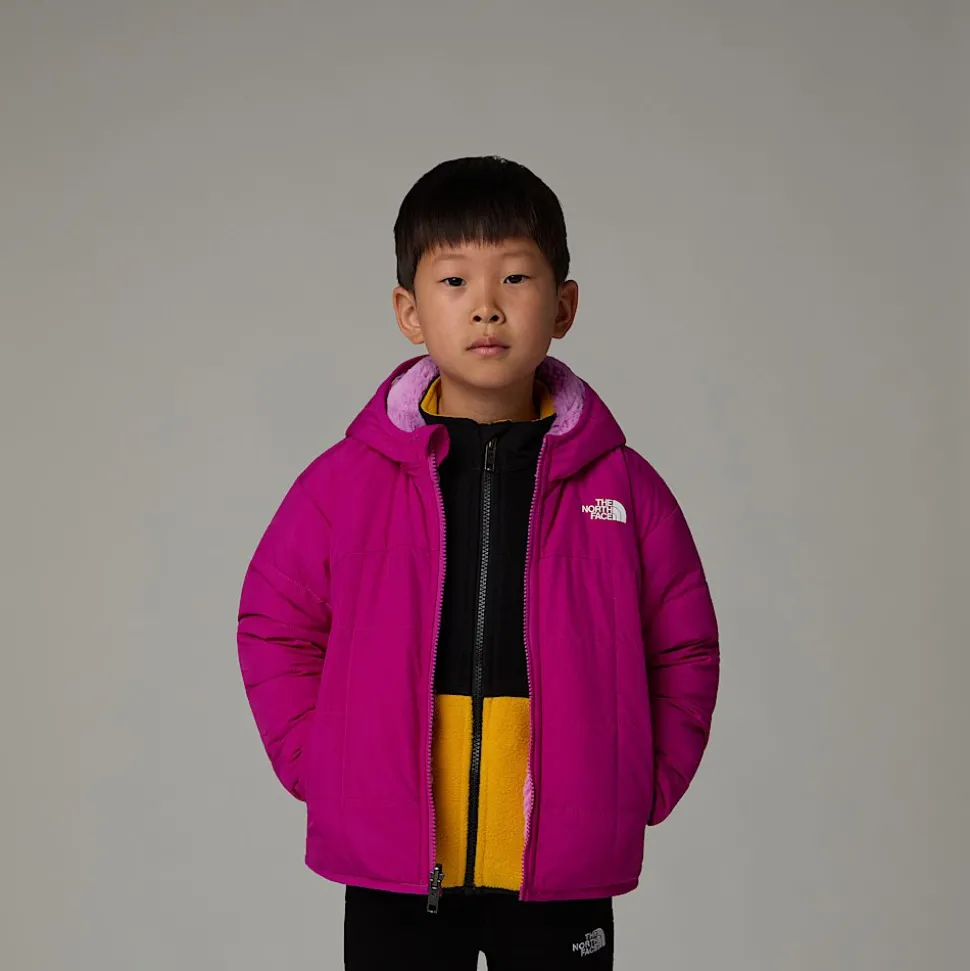 Sale The North Face Vendbar Shasta Jakke Med Lynlås Og Hætte Til Børn Deep Mulberry