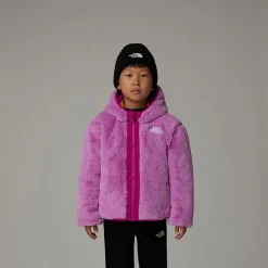 Sale The North Face Vendbar Shasta Jakke Med Lynlås Og Hætte Til Børn Deep Mulberry