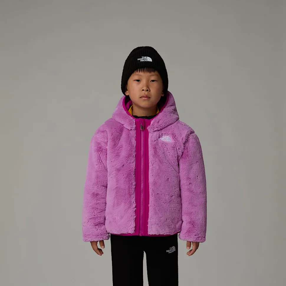Sale The North Face Vendbar Shasta Jakke Med Lynlås Og Hætte Til Børn Deep Mulberry