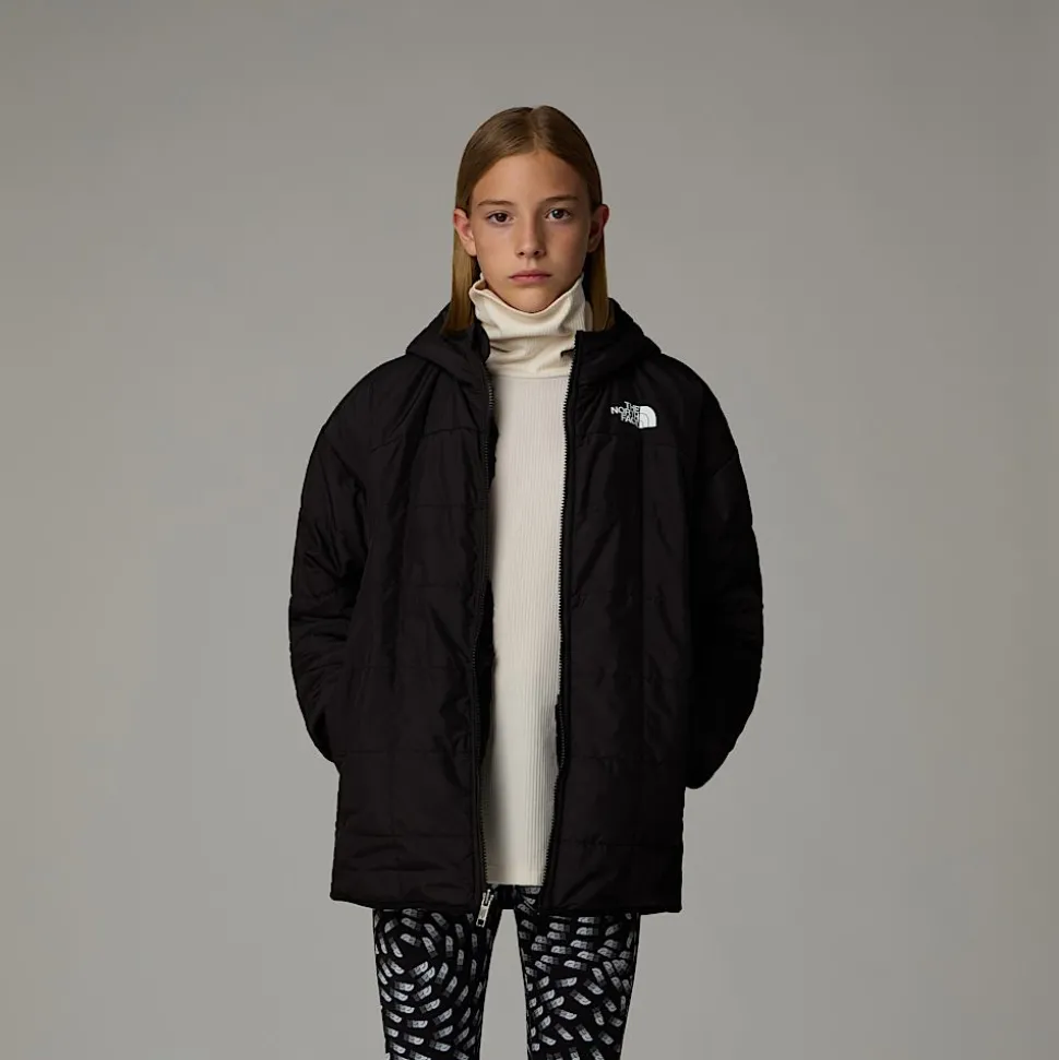 Sale The North Face Vendbar Shasta Parka Med Hætte Til Piger TNF Black