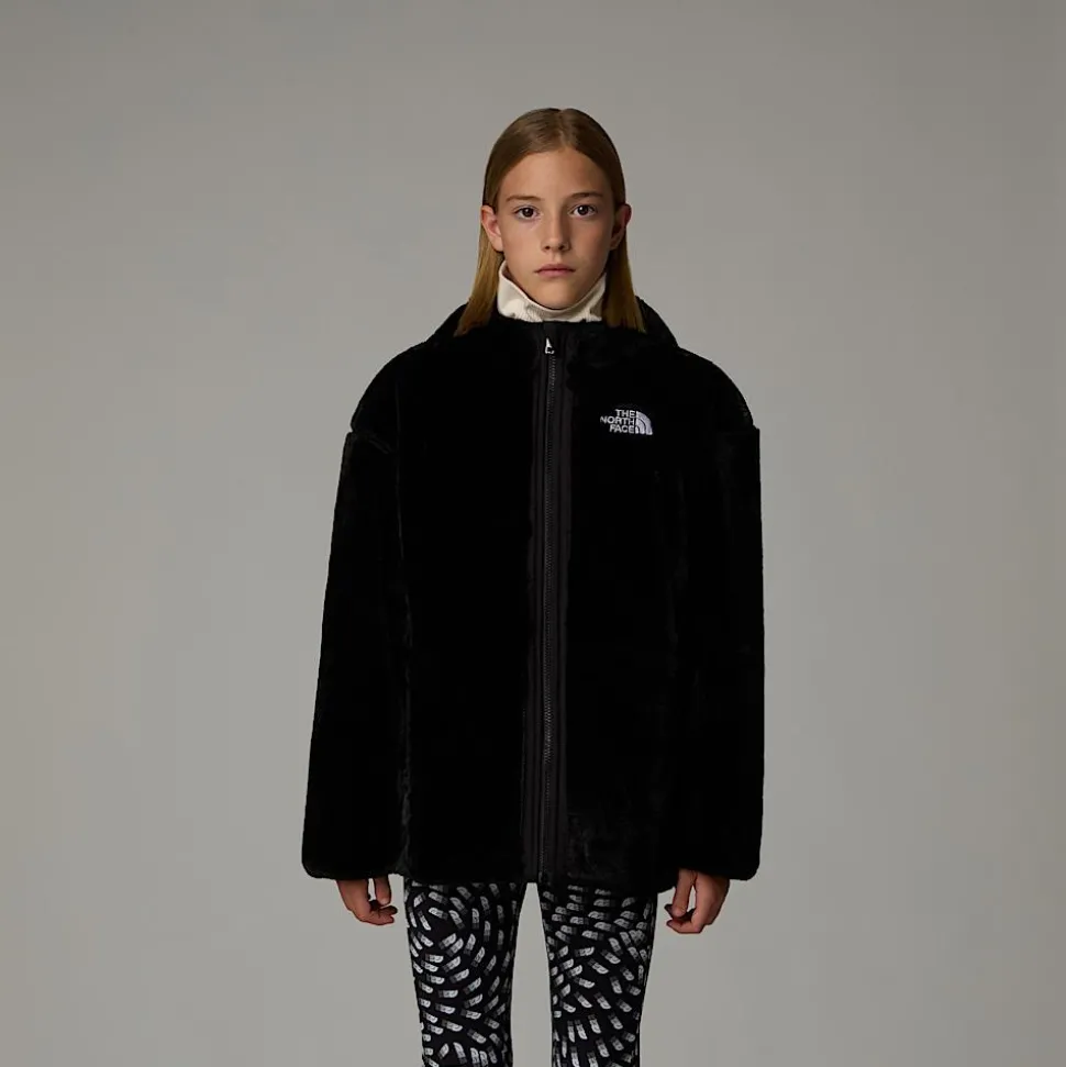 Sale The North Face Vendbar Shasta Parka Med Hætte Til Piger TNF Black