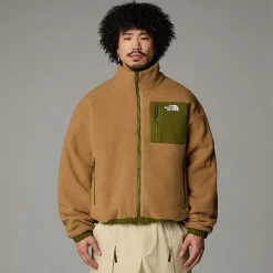 Clearance The North Face Vendbar Yumiori Fleecejakke Til Herrer Forest Olive-Utility Brown