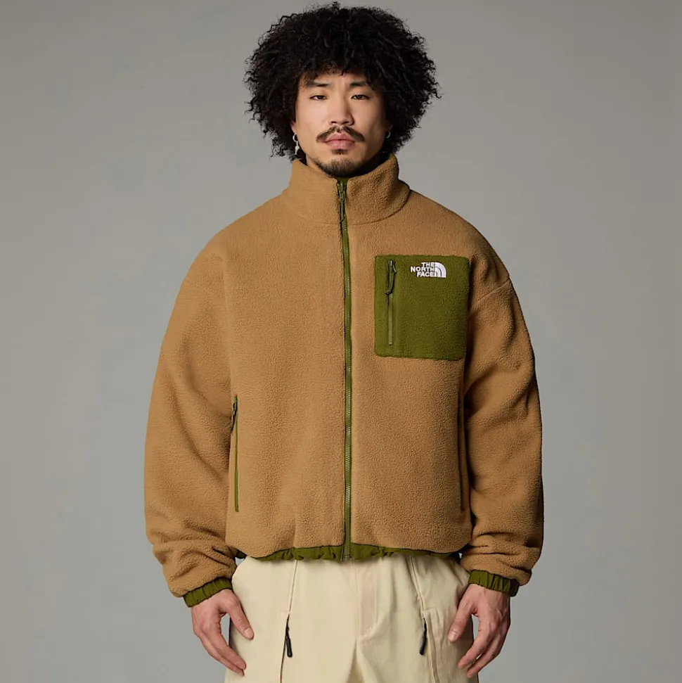 Clearance The North Face Vendbar Yumiori Fleecejakke Til Herrer Forest Olive-Utility Brown