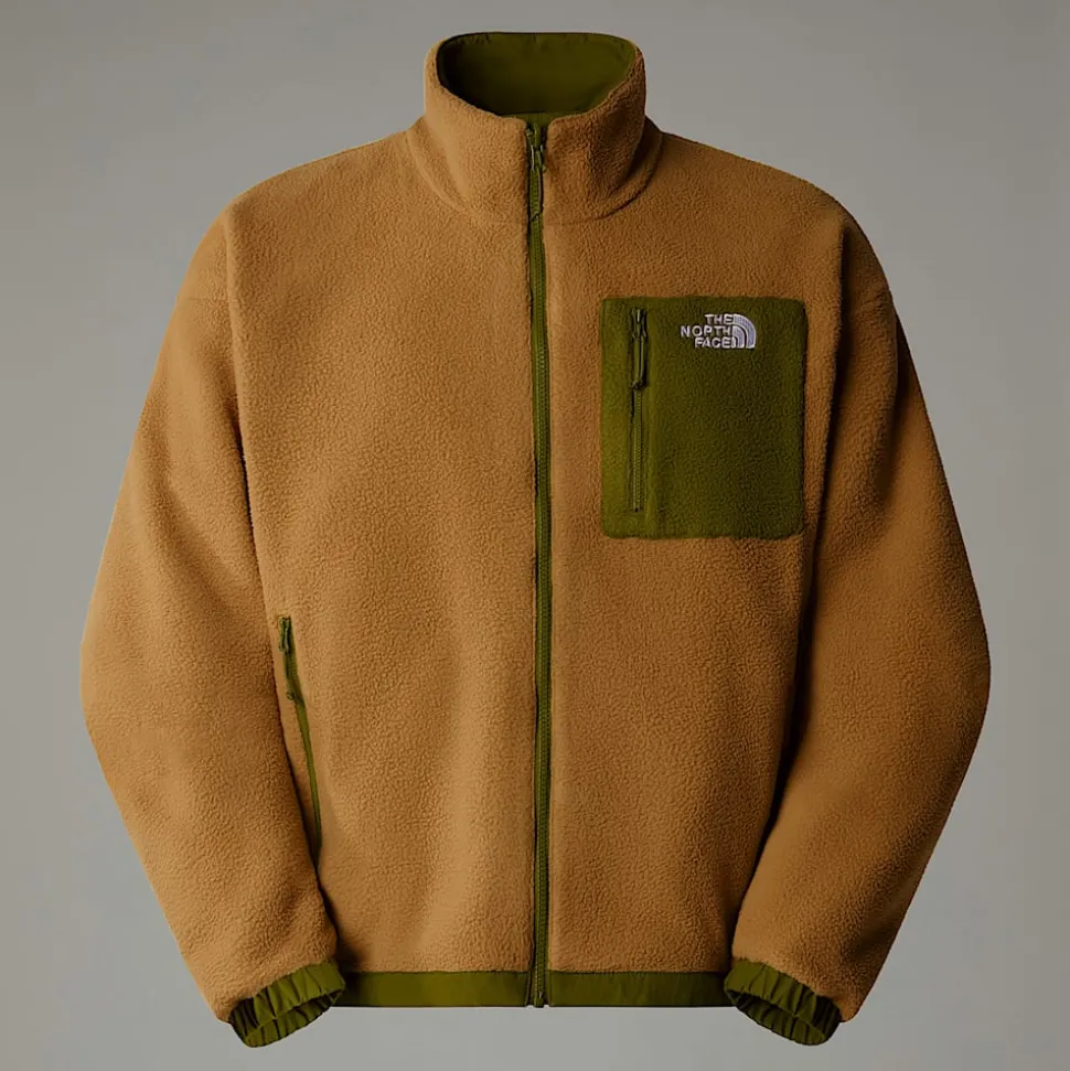 Clearance The North Face Vendbar Yumiori Fleecejakke Til Herrer Forest Olive-Utility Brown