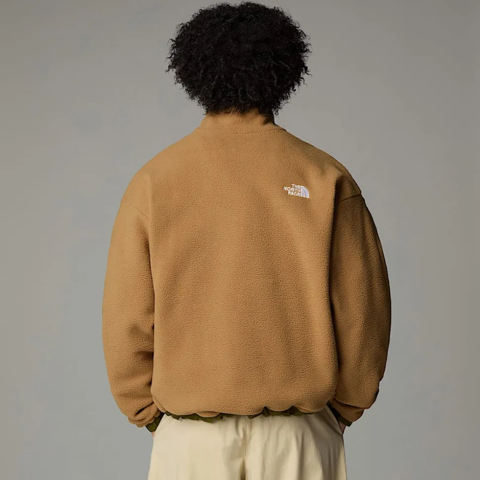 Clearance The North Face Vendbar Yumiori Fleecejakke Til Herrer Forest Olive-Utility Brown