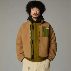 Clearance The North Face Vendbar Yumiori Fleecejakke Til Herrer Forest Olive-Utility Brown