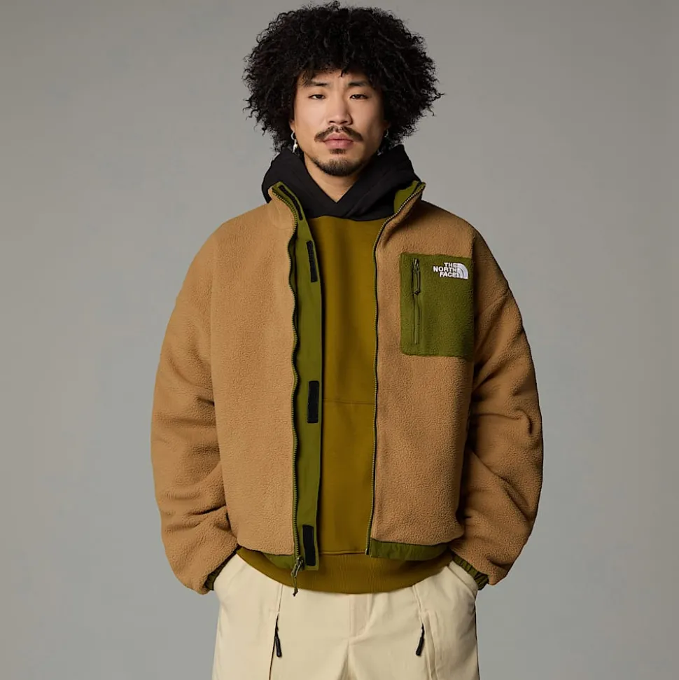 Clearance The North Face Vendbar Yumiori Fleecejakke Til Herrer Forest Olive-Utility Brown