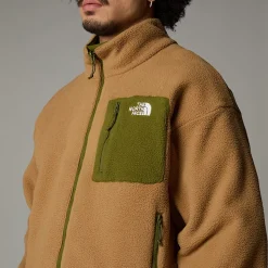 Clearance The North Face Vendbar Yumiori Fleecejakke Til Herrer Forest Olive-Utility Brown