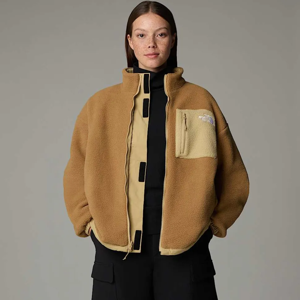 Fashion The North Face Vendbar Yumiori Fleecejakke Til Damer Khaki Stone-Utility Brown