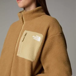 Fashion The North Face Vendbar Yumiori Fleecejakke Til Damer Khaki Stone-Utility Brown