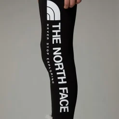 Outlet The North Face Vertical Graphic Leggings Til Piger TNF Black