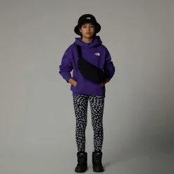 Hot The North Face Vertical Graphic Oversized Hættetrøje Til Piger Peak Purple