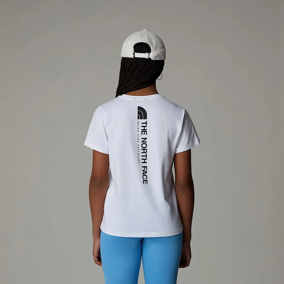 Hot The North Face Vertical Graphic Relaxed T-shirt Til Piger TNF White