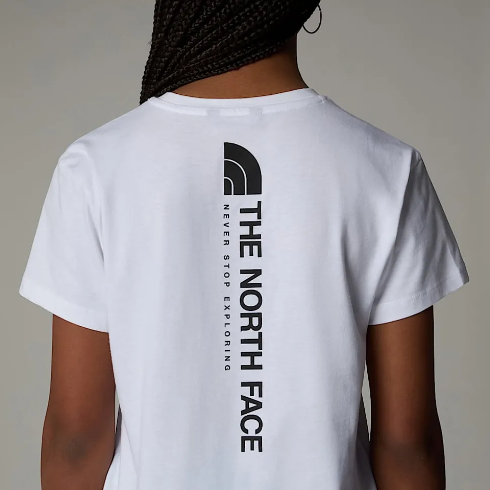 Hot The North Face Vertical Graphic Relaxed T-shirt Til Piger TNF White
