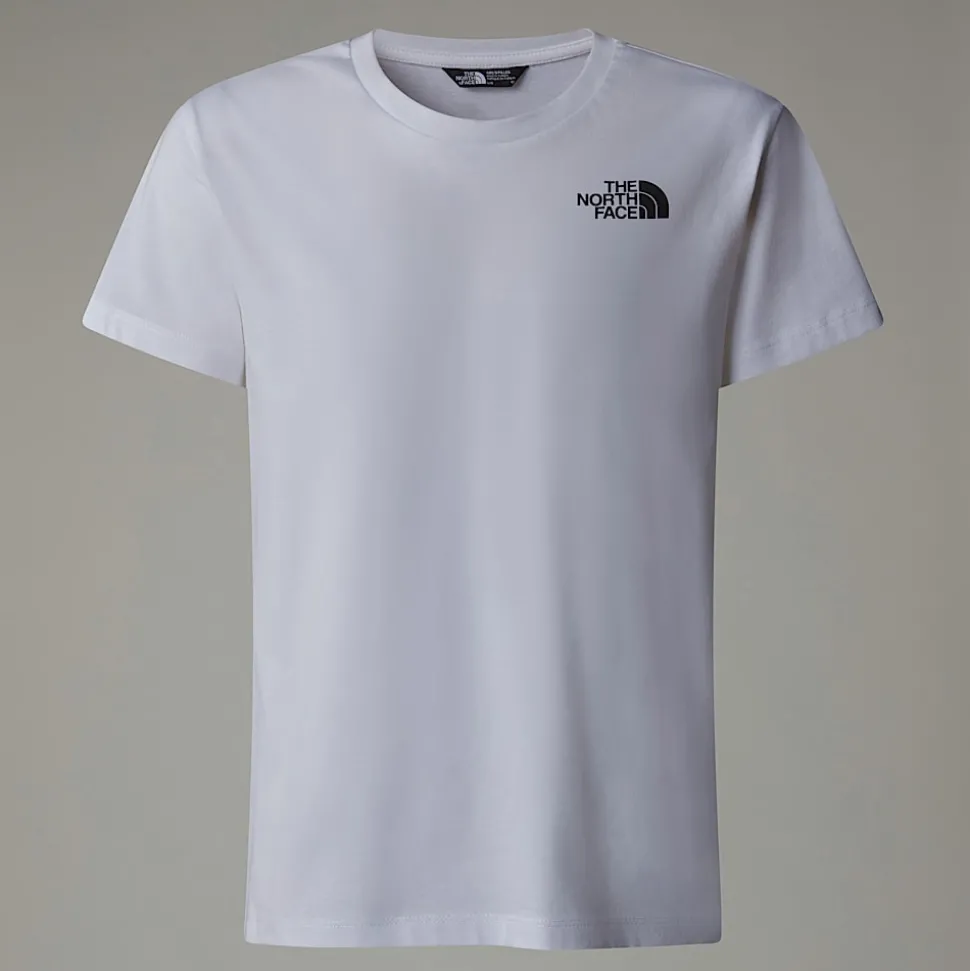 Hot The North Face Vertical Graphic Relaxed T-shirt Til Piger TNF White