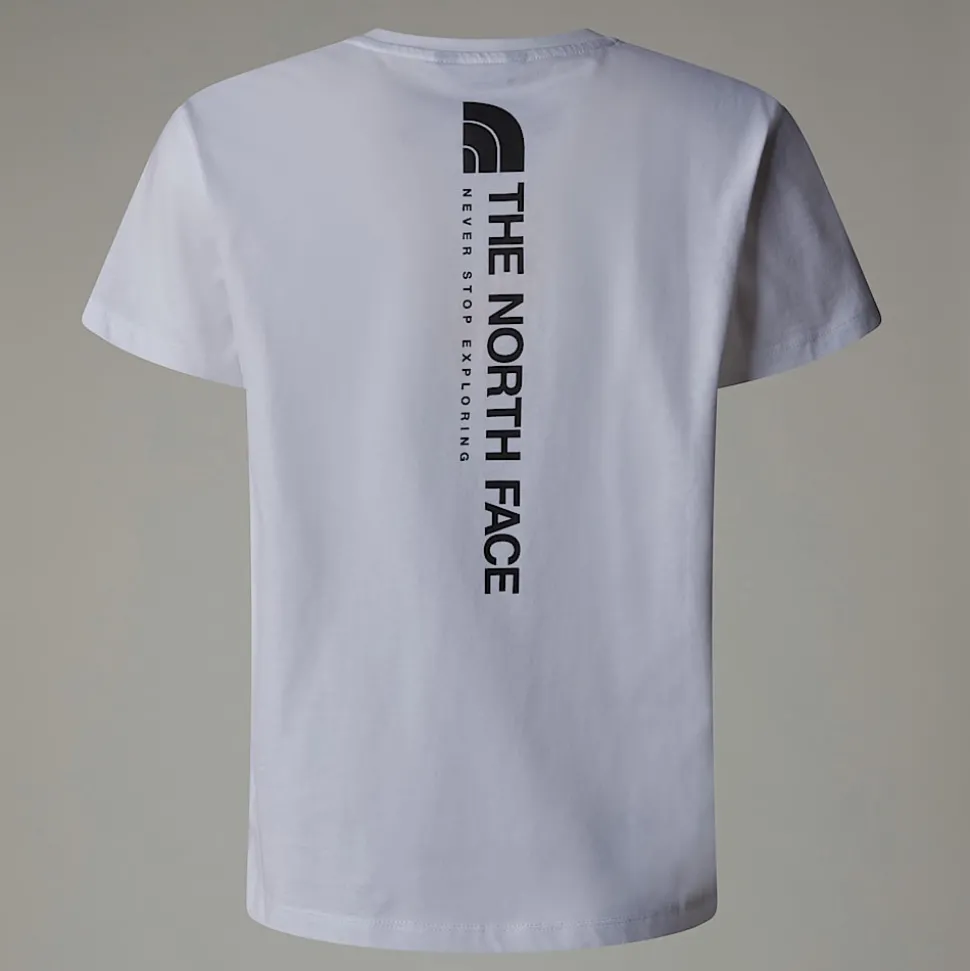 Hot The North Face Vertical Graphic Relaxed T-shirt Til Piger TNF White