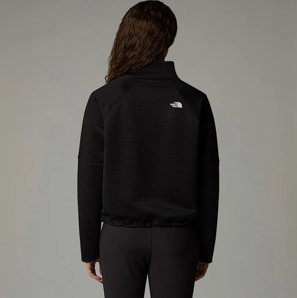 Shop The North Face Vertical Thermal Fleece Med Kvart Lynlås Til Damer TNF Black
