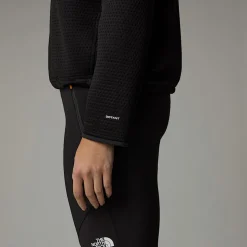 Shop The North Face Vertical Thermal Fleece Med Kvart Lynlås Til Damer TNF Black
