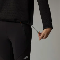 Shop The North Face Vertical Thermal Fleece Med Kvart Lynlås Til Damer TNF Black