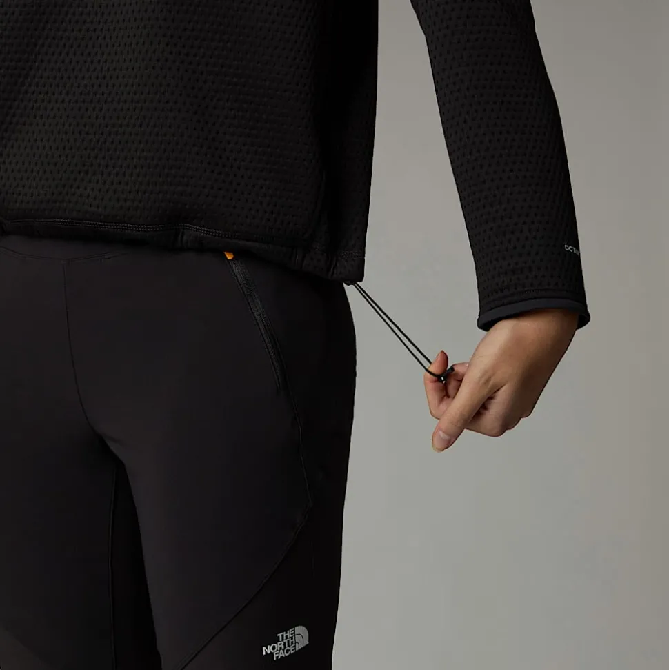 Shop The North Face Vertical Thermal Fleece Med Kvart Lynlås Til Damer TNF Black
