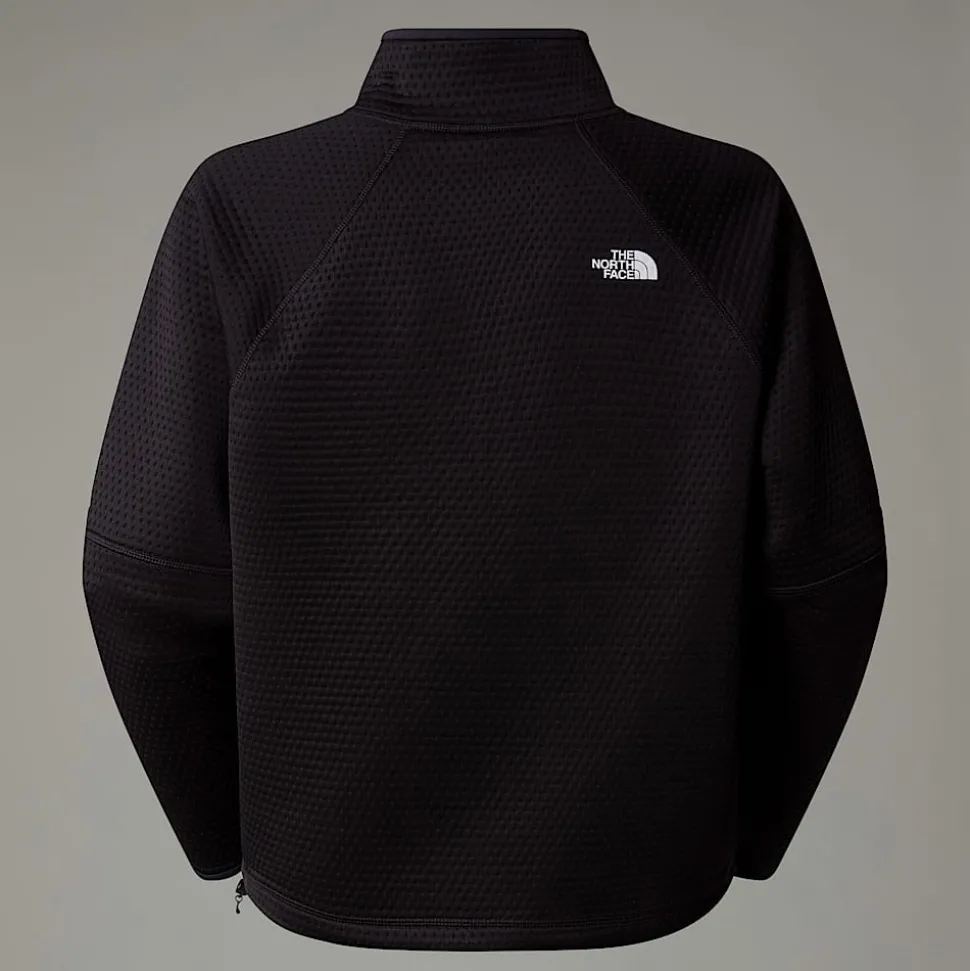 Shop The North Face Vertical Thermal Fleece Med Kvart Lynlås Til Damer TNF Black