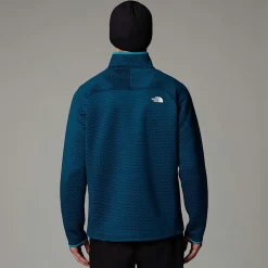 Outlet The North Face Vertical Thermal Fleece Med Kvart Lynlås Til Herrer Midnight Petrol