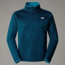 Outlet The North Face Vertical Thermal Fleece Med Kvart Lynlås Til Herrer Midnight Petrol