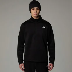 Fashion The North Face Vertical Thermal Fleece Med Kvart Lynlås Til Herrer TNF Black