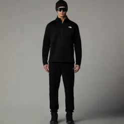Fashion The North Face Vertical Thermal Fleece Med Kvart Lynlås Til Herrer TNF Black
